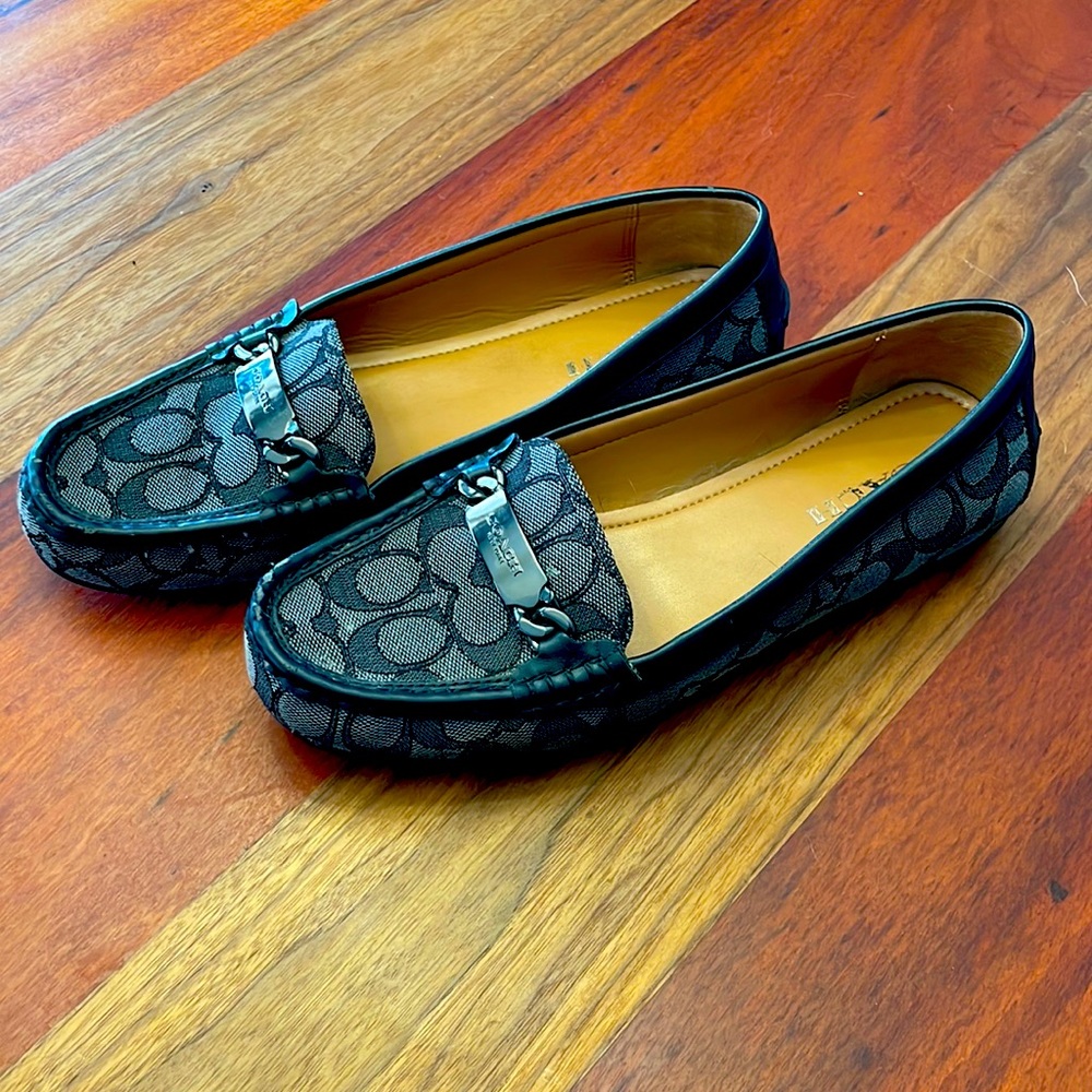 Coach Monogram Flat Loafers Size 10B